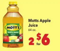 Vallarta Supermarkets Motts Apple Juice offer