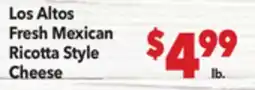 Vallarta Supermarkets Los Altos Fresh Mexican Ricotta Style Cheese offer