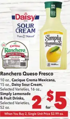 Vallarta Supermarkets Ranchero Queso Fresco offer