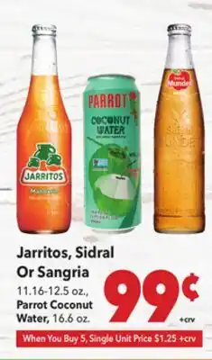 Vallarta Supermarkets Jarritos, Sidral Or Sangria offer