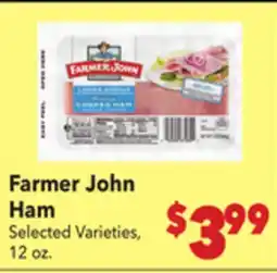 Vallarta Supermarkets Farmer John Ham offer