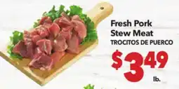 Vallarta Supermarkets Fresh Pork Stew Meat / TROCITOS DE PUERCO offer