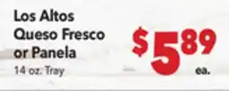 Vallarta Supermarkets Los Altos Queso Fresco or Panela offer