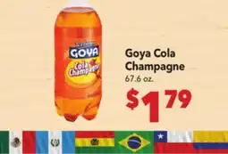 Vallarta Supermarkets Goya Cola Champagne offer