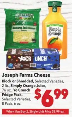 Vallarta Supermarkets Joseph Farms Cheese offer