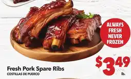 Vallarta Supermarkets Fresh Pork Spare Ribs / COSTILLAS DE PUERCO offer