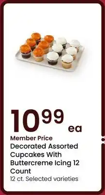 Albertsons Decorated Assorted Cupcakes With Buttercreme Icing 12 Count offer