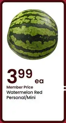 Albertsons Watermelon Red Personal/Mini offer