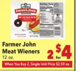 Vallarta Supermarkets Farmer John Meat Wieners offer