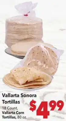 Vallarta Supermarkets Vallarta Sonora Tortillas offer