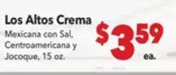 Vallarta Supermarkets Los Altos Crema offer