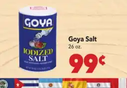 Vallarta Supermarkets Goya Salt offer