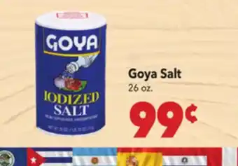 Vallarta Supermarkets Goya Salt offer