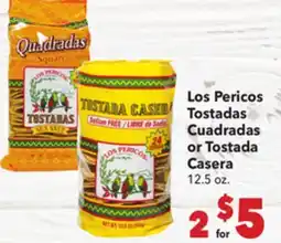 Vallarta Supermarkets Los Pericos Tostadas Cuadradas or Tostada Casera offer