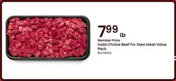 Albertsons Usda Choice Beef For Stew Meat Value Pack offer