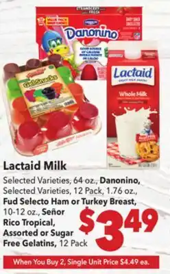 Vallarta Supermarkets Lactaid Milk offer
