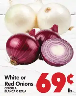 Vallarta Supermarkets White or Red Onions / CEBOLLA BLANCA O ROJA offer