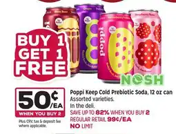 Grocery Outlet Poppi Keep Cold Prebiotic Soda offer