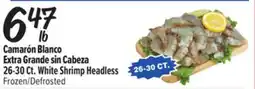 El Super Fresh White Shrimp Headless offer