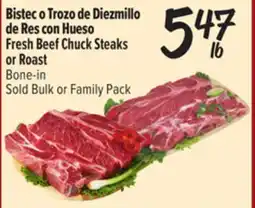 El Super Fresh Fresh Beef Chuck Steaks or Roast offer