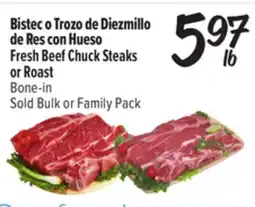 El Super Fresh Fresh Beef Chuck Steaks or Roast Bone-in offer