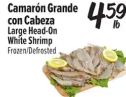 El Super Large Head-On White Shrimp offer