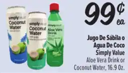 El Super Aloe Vera or Coconut Water offer