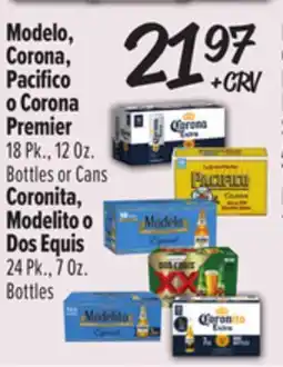 El Super Modelo, Corona, Pacifico o Corona Premier offer