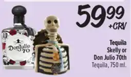 El Super Tequila Skelly or Don Julio 70th offer
