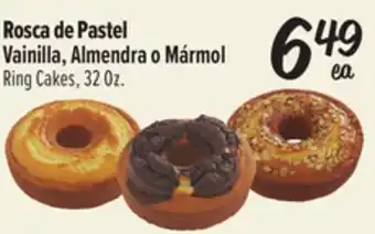 El Super Vainilla, Almendra o Mármol Ring Cakes offer