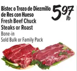 El Super Fresh Beef Chuck Steaks or Roast Bone-in offer