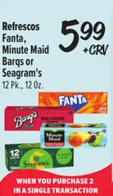 El Super Fanta, Minute Maid Barqs or Seagram's offer