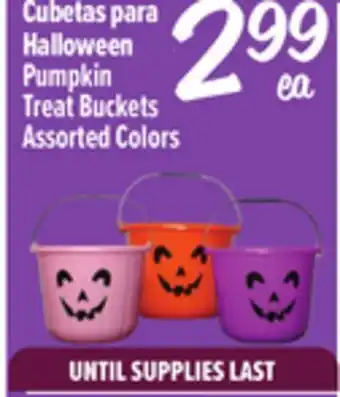 El Super Halloween Pumpkin Treat Buckets offer