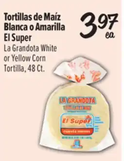 El Super White or Yellow Corn Tortilla offer