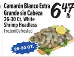 El Super White Shrimp Headless offer