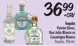 El Super Patrón Silver, Don Julio Blanco or Casamigos Blanco Tequila, 750ml offer