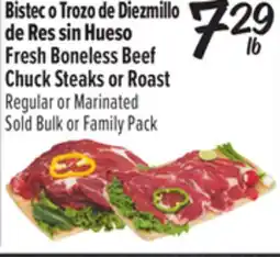 El Super Fresh Boneless Beef Chuck Steaks or Roast offer