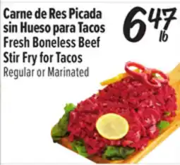 El Super Fresh Boneless Beef Stir Fry for Tacos offer