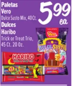 El Super Vero Dulce Susto Mix, 40 Ct. Haribo Trick or Treat Trio, 45 Ct. 20 Oz offer