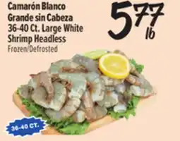 El Super 36-40Ct. Large White Shrimp Headless offer
