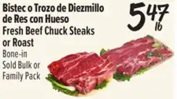 El Super Fresh Beef Chuck Steaks or Roast offer