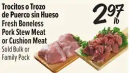 El Super Fresh Boneless Pork Stew Meat or Cushion Meat offer