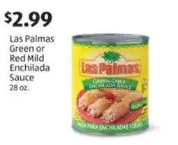 Aldi Las Palmas Green or Red Mild Enchilada Sauce offer