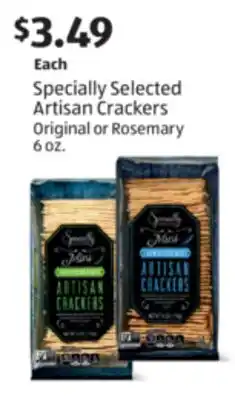 Aldi Specially Selected Artisan Crackers offer