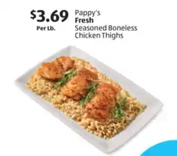 Aldi Pappy's Fresh Seasoned Boneless Chicken Thighs offer
