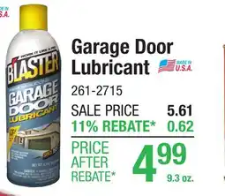 Menards Garage Door Lubricant offer