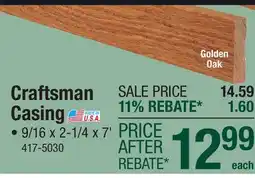 Menards Craftsman Casing offer