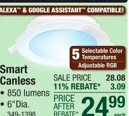 Menards Smart Canless offer