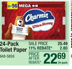 Menards 24-Pack Toilet Paper offer