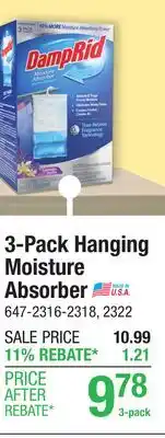 Menards 3-Pack Hanging Moisture Absorber offer
